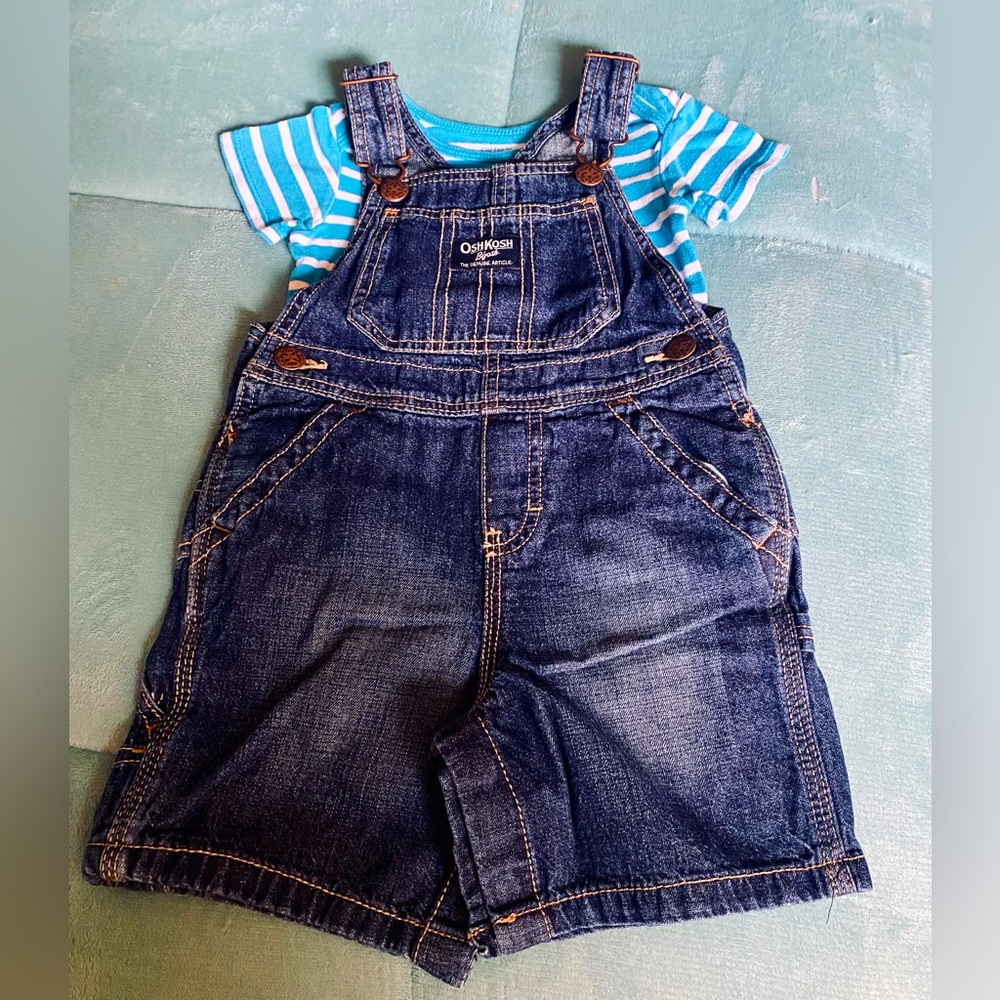 Oshkosh B'gosh Denim Toddler Overalls with FREE Onsie